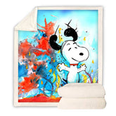 Snoopy Fleece Throw Blanket
